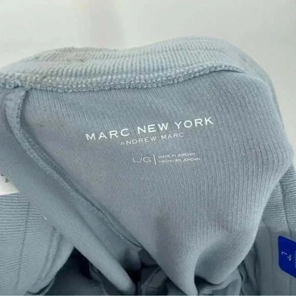 Marc New York Ribbed Joggers L Serenity Blue Lounge Pants NWT Flaw - Picture 11 of 12